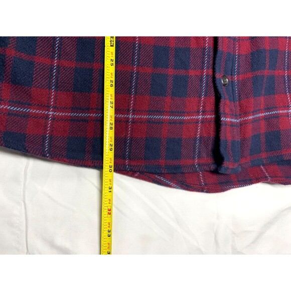 Orvis Heavyweight Flannel Shirt Button Up Shacket Jacket Blue Men's size XXL - Picture 6 of 10